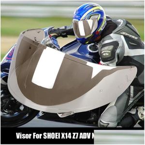 X14 Z7 NXRヘルメットレンズフロントガラスUVカットアクセサリーVISOR FL FACE DROP DERVICION MOTERCYCLES OTDAOのオートバイヘルメット