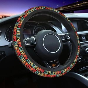 Steering Wheel Covers I Love Capybara Animal Lover Car Cover 37-38 Anti-slip Valentine's Day Suitable Car-styling Accessories