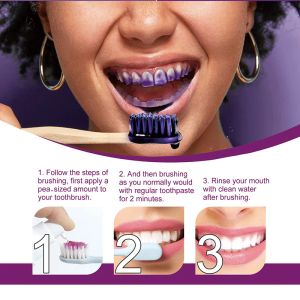 Novo 60ml creme dental mousse v34 clareamento fácil sorriso eficaz remover mancha amarelo higiene oral limpo profissional cuidados dentários