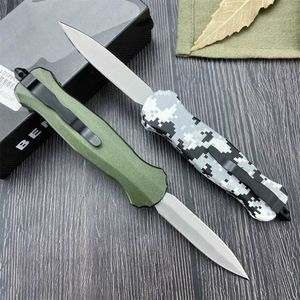 Kniv BM 3300 mini storlek Fast Aut öppning Butterfly 440C Blad Zinklegering Handtag EDC Multitool Tactical Knife Bushcraft Hunting Tool