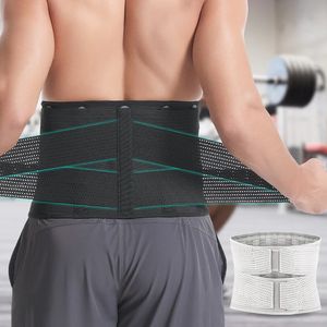 Stretch Double Compression Sports Midja Guard Viktlyftning Fitness Belt Mesh Support Back Support Belt Midje Trainer 240108