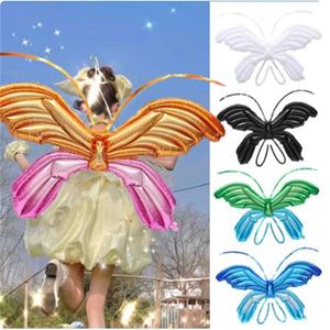 Ali di farfalla palloncino gonfiabile decorazione posteriore bambino angelo foto oggetti di scena di compleanno GC2533