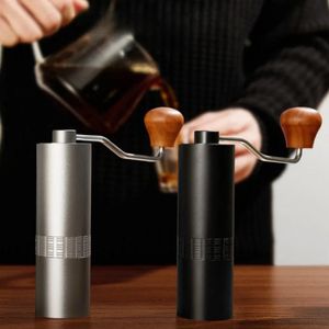 Grinders Manual Coffee الطاحونة الفولاذ المقاوم للصدأ اليدوي مصنوعة يدوي مطحنة مطحنة المطبخ الإكسسوارات AA47 230829