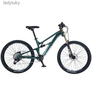 Bisiklet 27.5 26 inç Yumuşak Tail Dağ Bisiklet Hidrolik Disk Fren DH Bisiklet Ayarlanabilir Çift Omuz Yağı Çatal MTB BICYCLEL240105