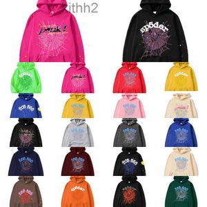 Sp5der 555 designer kvinnor pullover rosa röda unga thug hoodies män kvinnor hoodie broderad spindel web sweatshirt joggar tsqz zit2