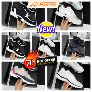 Designers sneaker Casual Running Shoes 2024 New Thick Sole Fashion Color blocking Round Head Lace up low cut Heightening Versatile Anti Trendy