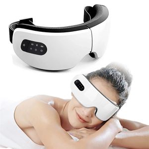 電気アイマッサージャースマートな振動コンプレスは、Bluetooth Eye Care Instrument 240106で疲労と暗い円のアイマスクを緩和します
