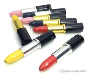 Pipa da tabacco in metallo decorativo Grils Forma di rossetto a buon mercato mini Fumatori di erbe secche per fumatori Gril Friends e Mather Holiday gi1611158