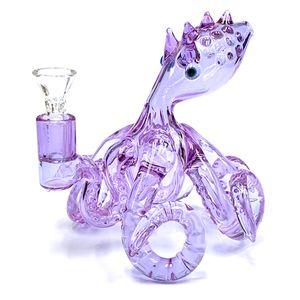 Винтажный кальян Octopus Glass Bong Rig с чашей, оригинальный завод может разместить логотип клиента от DHL UPS CNE