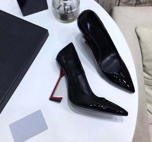 Designer de marca sandálias mulheres sapatos de salto alto vermelho brilhante inferior clássicos bombas super saltos nu preto couro patente senhoras sapatos de casamento de luxo tamanho 34-41 com caixa