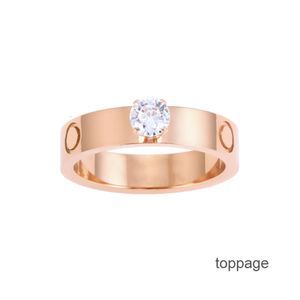 Hochwertiger Designer Titanium Stahlring Mode Juwely Mann Hochzeitsversprechen Ringe für Frauen Jubiläum Geschenk