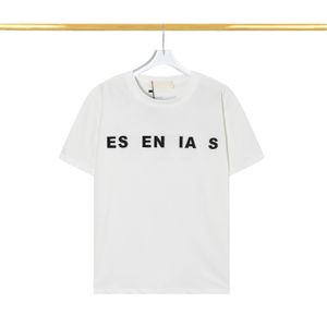 Мужская дизайнерская футболка с буквенным принтом и вышивкой, модная женская футболка, хлопковая повседневная Свободная мужская футболка с коротким рукавом, роскошная одежда Tshirts2074