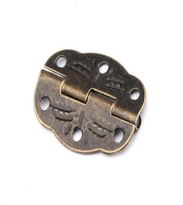 30mm x 22mm bronz mini kelebek kapı menteşeler dolap çekmecesi mücevher kutusu menteşe mobilya donanımı için vidalar 9246668