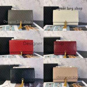 Designer-Tasche, Einkaufstasche, dicky0750, Kette, modische Clutch, Damen-Handtaschen aus Rindsleder, Presbyopie-Kartenhalter, Geldbörse, Messenger, Krokodil-Damen-Umhängetasche