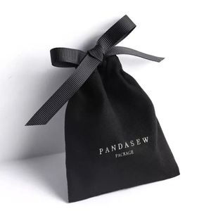 Brushes Black Suede Gift Bags 5x7cm 7x9cm 8x10cm 9x12cm pack 50 Eyelashes Makeup Drawstring Pouch Cheaper Jewelry Flannel Ribbon Sack