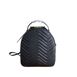 Marmont Designer ryggsäck Kvinnor Luxury Ryggsäckar Väska Läderkvinna Travel Back Packs Fashion Ryggsäck Satchels dubbla axlar Väskor Vintage Casual Ryggsäck Väska