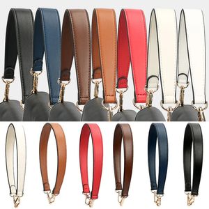 Solid Color Leather Handbag Strap Short Shoulder Bag Belt Replacement Bag Handle Fashion Armpit Bag Hand Carry Bag Accessories 240109