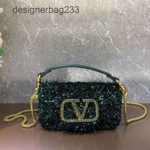 Crossbody Valantinovv Crystal Handbag Classic 3D Bag Bags Designer Mini Chain Handheld Letter Lady's Decoration Shoulder Brass Magnetic Buckle Single WO P5IL