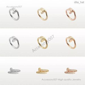 designer jewelry rings Designer Nail Ring Luxury Jewelry Diamond Rings For Women Top quality Titanium Steel Alloy Gold-Plated Fashion Accessories