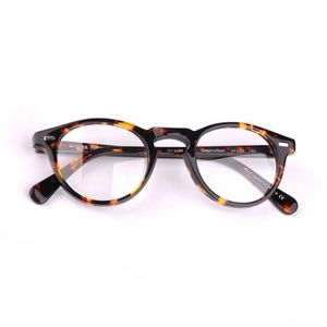 2018 New Vintage Eyeglasses Frames OV5186 Gregory Peck Acetate Round Glasses Frame Men Eyeglasses Original Case334k