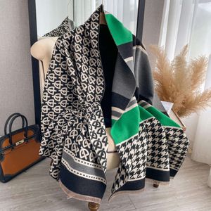 Autumn and Winter New Letter Fashion Cashmere Women's Net Red Korean Edition Warm Versatile Shawl Color Matching Scarf