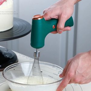 Portable Electric Food Mixer Hand Blender Automatic Egg Beater Cream Milk Foamer Coffee Maker Foam Cake Baking Tool 240109