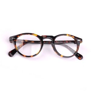 2018 New Vintage Eyeglasses Frames OV5186 Gregory Peck Acetate Round Glasses Frame Men Eyeglasses Original Case290U