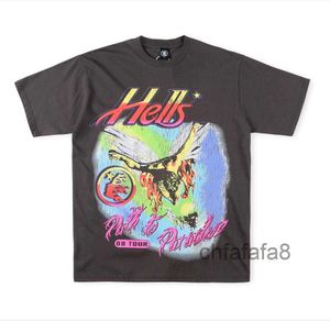 Mens Hellstar Tees Designer t Shirts Men Luxurys Designers T-shirts Studios Metal Angel Tee 08tour Print Casual Short Sleeve Street Top PDVQ