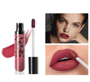 Pudaier batom líquido fosco feminino, maquiagem sexy de longa duração, brilho labial levre, batom mate, cor nude, brilho labial vermelho lady8123916