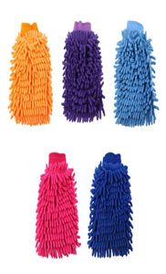 Chenille Microfibre Scratch Wash Mitt Dwustronne narzędzia do czyszczenia gospodarstw domowych Rękawiczki Czyszczenie Organizacja Mitts gruba 6665231