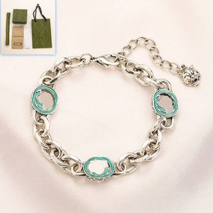 Inverno romântico charme pulseira designer prata banhado corrente pulseira meninas presente de luxo jóias com caixa boutique aço inoxidável corrente pulseira aniversário jóias