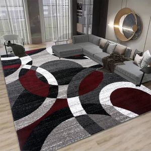 Nordic Geometryczne dywan do salonu Nowoczesny luksusowy wystrój sofa stół duży obszar dywanika łazienka mata alfombra para cocina tapis 240109