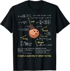 Erkekler Tişört Basit Bir Ağırlık Oranları Soru Komik Matematik T-Shirt Pamuk Üstler Tees Casual Sade Özel Gömlek