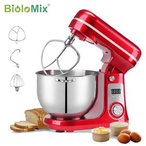 BioloMix Cozinha Food Stand Mixer Liquidificador Motor Silencioso Creme Batedor de Ovos Chicote Amassador de Massa 6 Velocidade 1200 W 6 L DC 240109