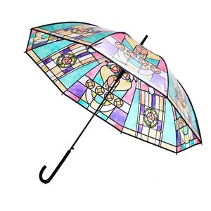 Klarer Blasenschirm aus wind- und regensicherem Kirchenglas für Hochzeiten, Bälle oder Alltagsschutz 240109