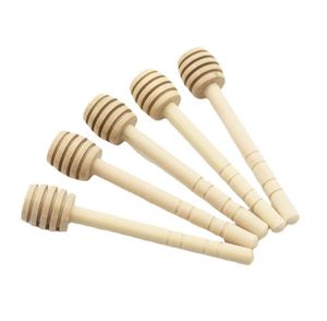 6quot Long Wooden Honey Dipper Wood Stick Spoon Dip Stirring Rod Server Honey Sticks Bee Stick Coffee Milk Tea Stirring Mixing3695879