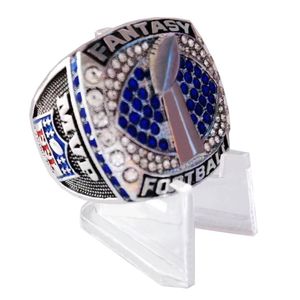 Band Rings Fantasy Football Ring With Stand Ffl Championship No Year Fl Size 8-14 Drop Delivery Jewelry Otqwc