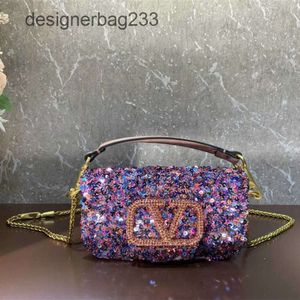 Letter Valantinovv 3d Mini Handheld Bag Designer Classic Handbag Crossbody Bags Crystal Lady's Chain Decoration Shoulder Brass Magnetic Buckle Single Wo 3L5U