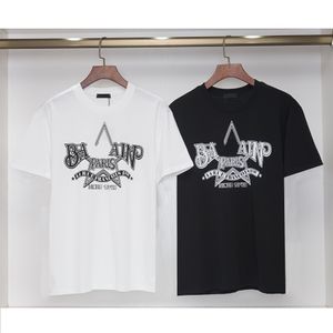 メンズデザイナーメンズTシャツファッション黒と白の半袖豪華なレターパターンピュアコットンアンチリンクルストリートヒップホップサイズM-3XL＃99