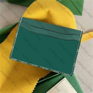 أعلى جودة المصمم الفاخرة حامل بطاقة Mini Wallet Leather Leather With Box Pres