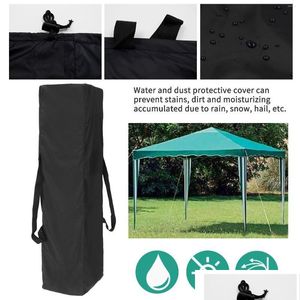 Tents And Shelters 210D Polyester Outdoor Awnings Tent Storage Bag Black Pavilion Canopy Handle Design Durable Gazebo Cam Supplies D Dhoeb