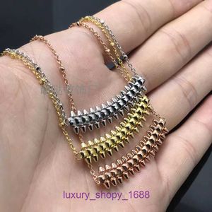 Fashion Designer Car tires's Classic Necklace Women's Direct New Product Nail Gold High Version Bullet Head Couple Internet Red Jewelry With Original Box