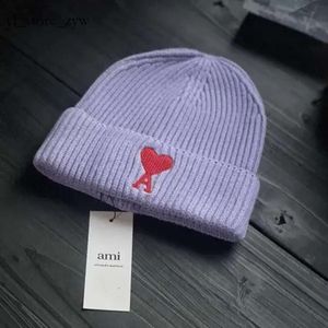 Chapéu masculino Amis Paris Chapéu de malha de designer de inverno de alta qualidade para mulheres Chapéu Amis Gorro de moda Chapéu masculino quente tecido para presentes de aniversárioPresente de aniversário Amis 4274