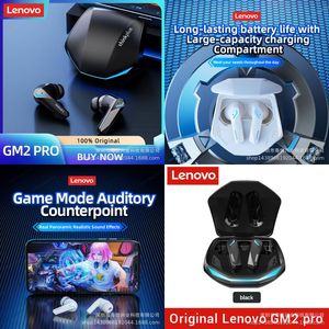 Cell Phone Bluetooth Device Len Gm2Pro Gaming Headset Wireless Tra-Low Latency Long Life Eating Chicken Listening Location Drop Delive Otcfd