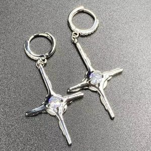 Dangle Earrings For Women Shiny-Dainty Cross-Star Charm