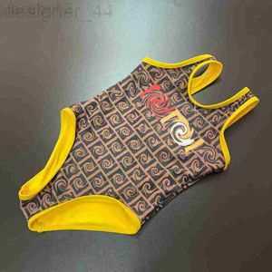 女性用水着デザイナーファッション水着女性の印刷された親子シリーズワンピースエクシェリーホリデーN58Z