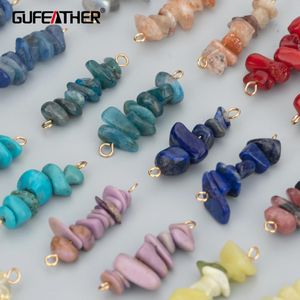 Présentoir Gufeather Mb70, accessoires de bijoux, plaqué or, sans nickel, cuivre, pierre naturelle, breloques, fabrication de bijoux, pendentifs diy, 4 pièces/lot