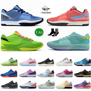 Designer Men Low Ja1 Zombie Scratch Ja 1 basketskor Big Size 12 Sundial Hunger Christmas Guava Ice Grinch Midnight Day One Women Jogging Sneakers