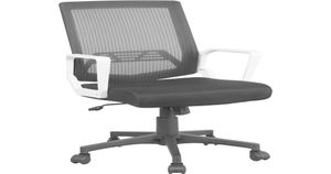 Sedia da ufficio in rete con schienale medio Sedia da scrivania ergonomica per computer con attività esecutiva Grigio5403629