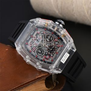 2023 Novo Richarx Millx RM11-03 Designer Movimento Relógios de Alta Qualidade Top Marca de Luxo Relógio Masculino Multi-Função Cronógrafo Relógio de Pulso Montre Relógios Frete Grátis